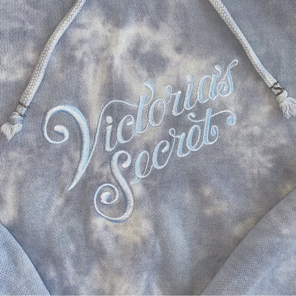 Victoria's Secret Blue Tie-Dye Hoodie - Picture 4 of 7